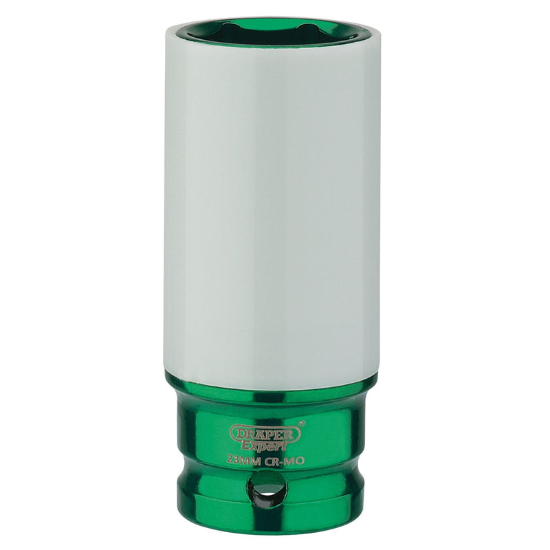 Draper HI-TORQ Wheel Nut Socket for Alloy Wheels, 1/2" Sq. Dr. (23mm) Draper - Dynamic Drive