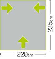 Quest Falcon Pro 220 Air Porch Caravan Awning Grey Quest Leisure - Dynamic Drive