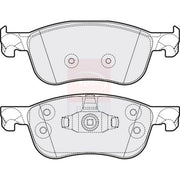 Apec Front & Rear Pads fits Ford Fiesta VII 2017-2021 1.0 1.5