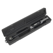 Sealey Angle Torque Wrench Digital 1/2"Sq Drive 20-200Nm(14.7-147.5lb.ft) Black Sealey - Dynamic Drive