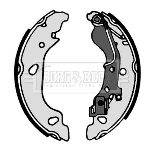 Borg & Beck Brake Shoe Set Axle Kit BBS6308