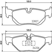 Mintex Rear Brake Pad Set fits BMW 1 2006-2013