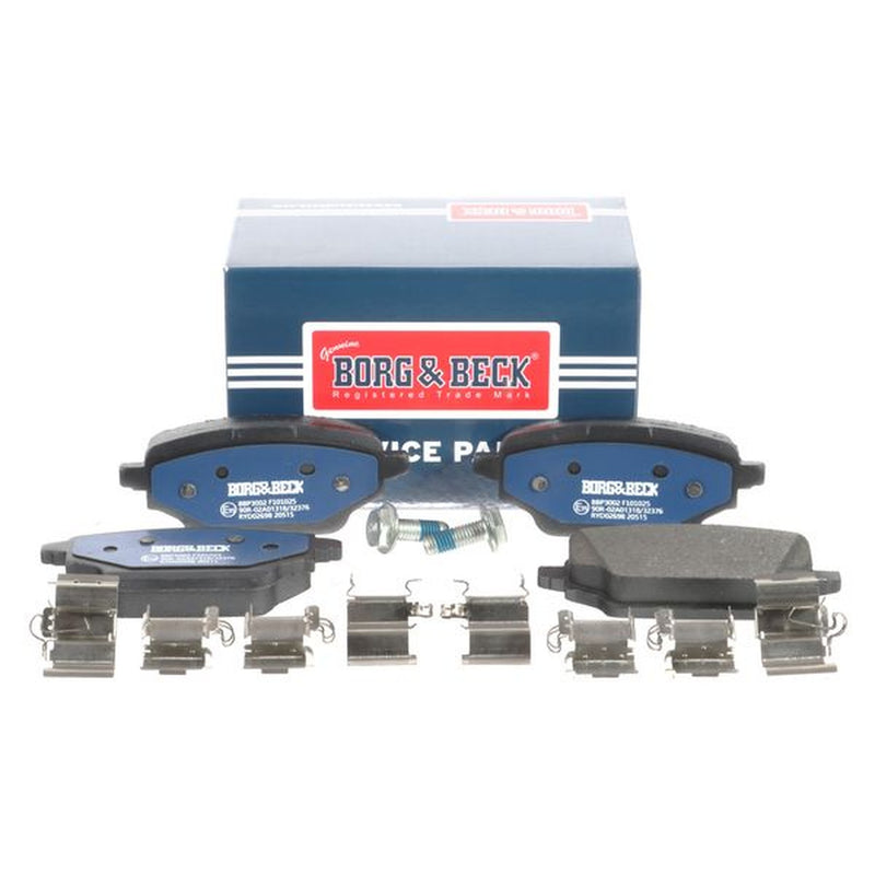 Borg & Beck Front & Rear Brake Discs & Pads fits Renault Mpv 2021 on 1.5