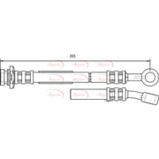 Apec Brake Hydraulic Hose Line Front R fits Suzuki Jimny Closed Off-Road Vehicle
