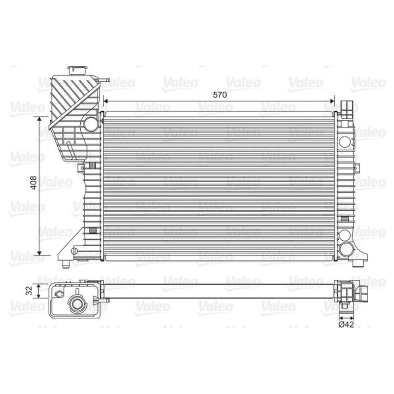 Valeo Engine Radiator 730229