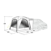 Outwell Milestone Lux Poled Driveaway Campervan Awning Outwell - Dynamic Drive
