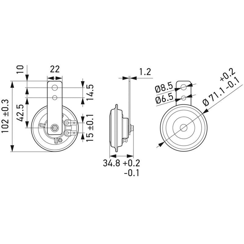 Hella Car Horn Signal Unit