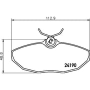 Mintex Rear Brake Pad Set fits Jaguar S-Type II 2002-2007 2.5 2.7 4.2