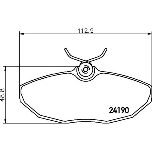 Mintex Rear Brake Pad Set fits Jaguar S-Type II 2002-2007 2.5 2.7 4.2