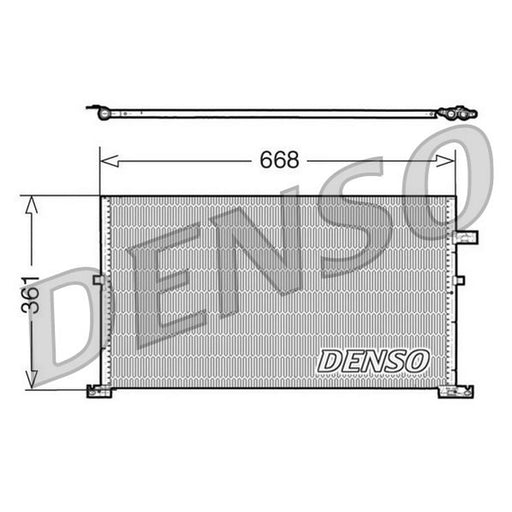 Denso Air Conditioning Condenser fits Ford Mondeo 2000-2007 1.8 2.0 2.2 2.5 3.0