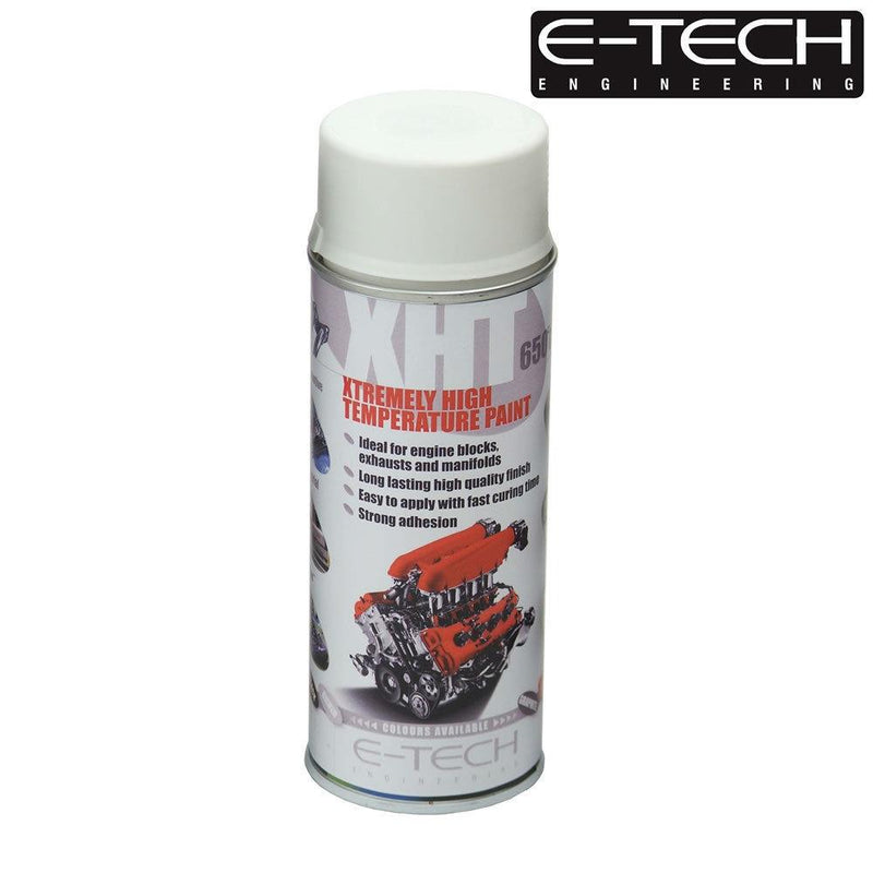 WHITE E-Tech 400ml Extremely High Temperature Paint XHT VHT Exhaust E-Tech - Dynamic Drive
