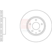 Apec 2 x Vented Front Brake Discs SDK6940