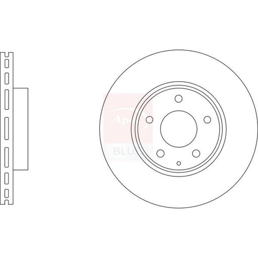 Apec 2 x Vented Brake Discs fits Mazda CX-5 2011-2024 2.0 2.2 2.5