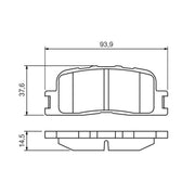 Bosch Front & Rear Pads fits Toyota Windom 2001-2004 3.0