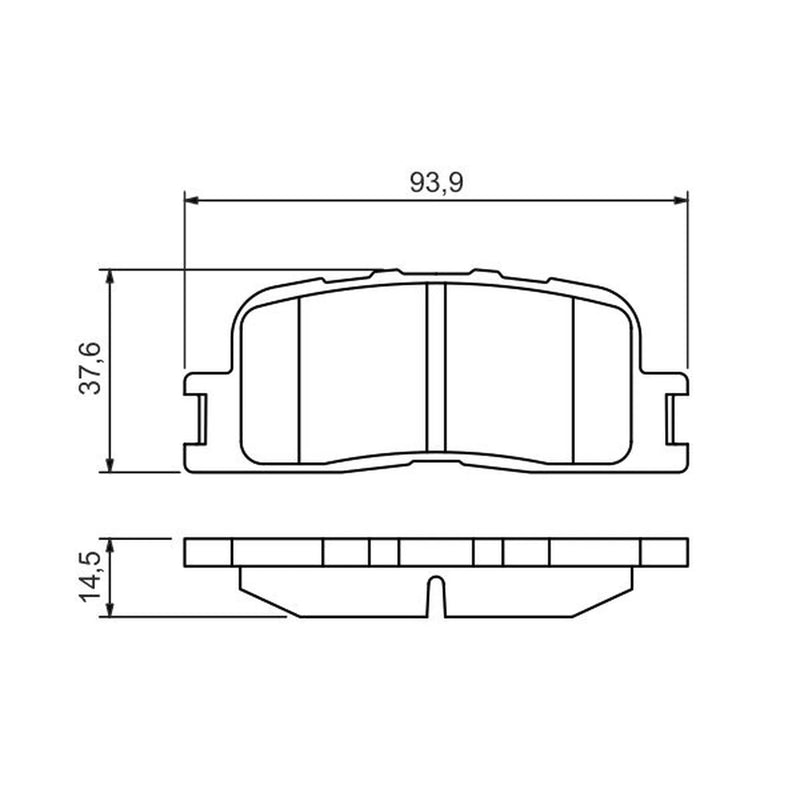 Bosch Front & Rear Pads fits Toyota Windom 2001-2004 3.0