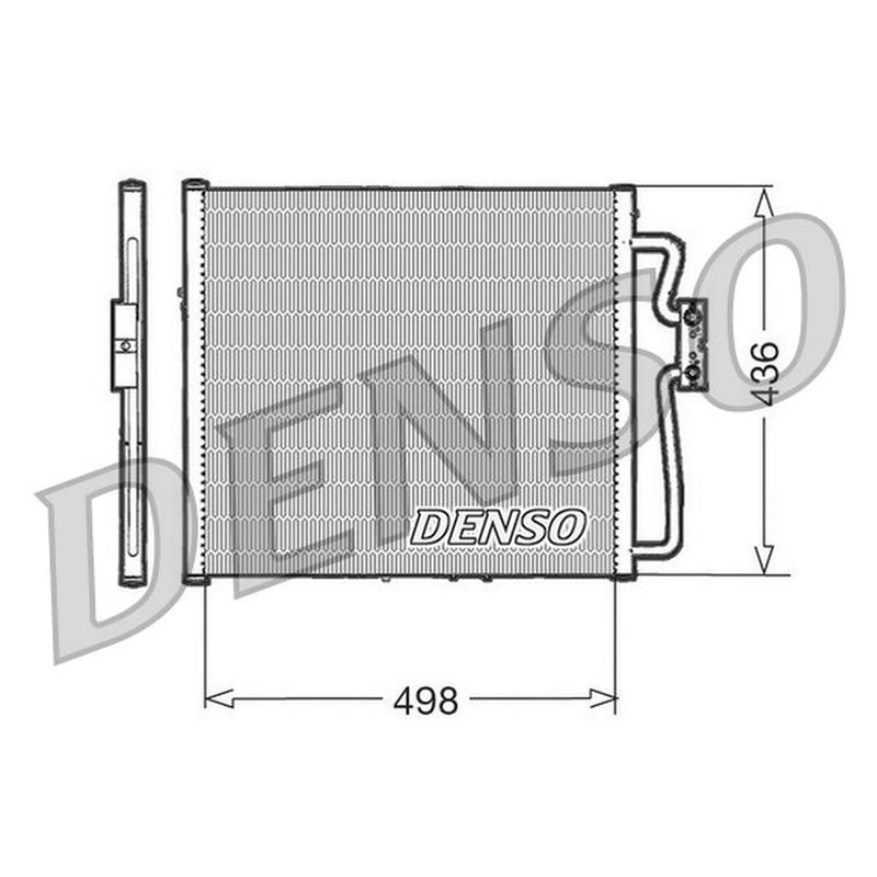 Denso Air Conditioning Condenser fits Renault Kangoo 1997-2018