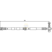 NAPA Brake Hydraulic Hose Line Front NBH1254