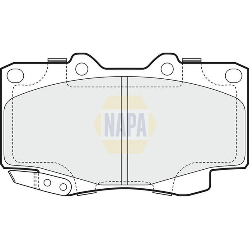 NAPA Front Brake Pad Set fits Toyota Hilux Vigo VII Pickup 2004-2015 2.5 3.0