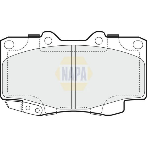 NAPA Front Brake Pad Set fits Toyota Hilux Vigo VII Pickup 2004-2015 2.5 3.0