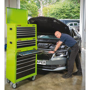 Draper Intermediate Tool Chest, 3 Drawer, 26", Green 35742 Draper - Dynamic Drive