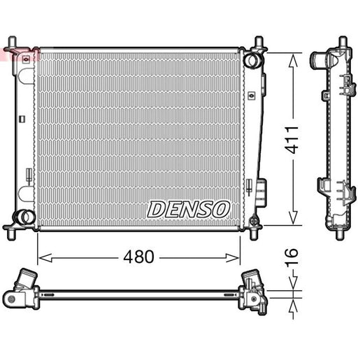 Denso Engine Radiator fits Kia Soul I 2009-2014 1.6