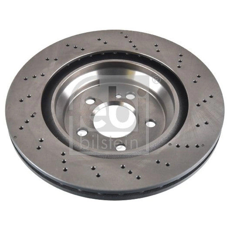 Febi 2 x Perforated/Vented Rear Brake Discs 174736