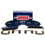 Borg & Beck Front Brake Discs & Pads fits Nissan Patrol Gr 1997-2001 2.7 2.8