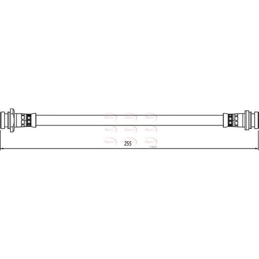 Apec Brake Hydraulic Hose Line Rear HOS4069