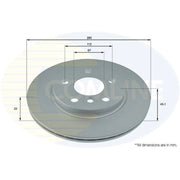 Comline Front & Rear Brake Discs & Pads fits Mini Mini Clubman 2015-2024
