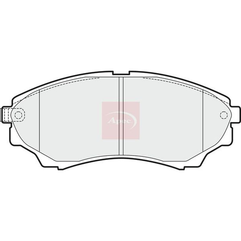 Apec Front Brake Pad Set fits Ford Ranger 1999-2012 2.5 3.0