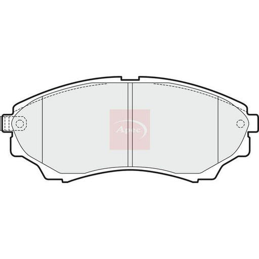 Apec Front Brake Pad Set fits Ford Ranger 1999-2012 2.5 3.0