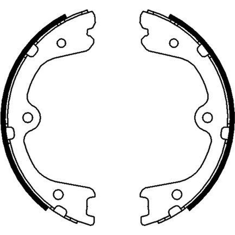 Mintex Parking Brake Shoe Set fits Mercedes-Benz X-Class 2017-2020