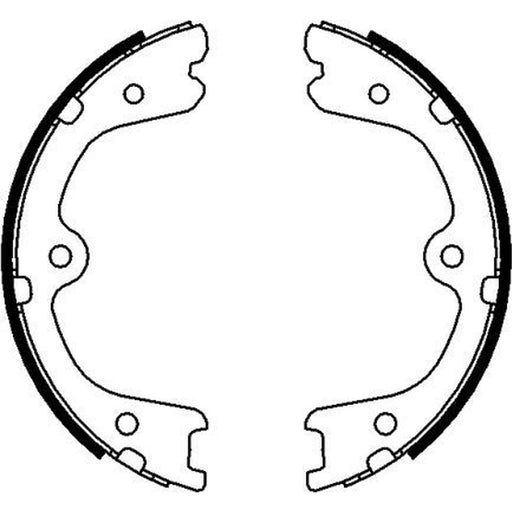 Mintex Parking Brake Shoe Set fits Mercedes-Benz X-Class 2017-2020
