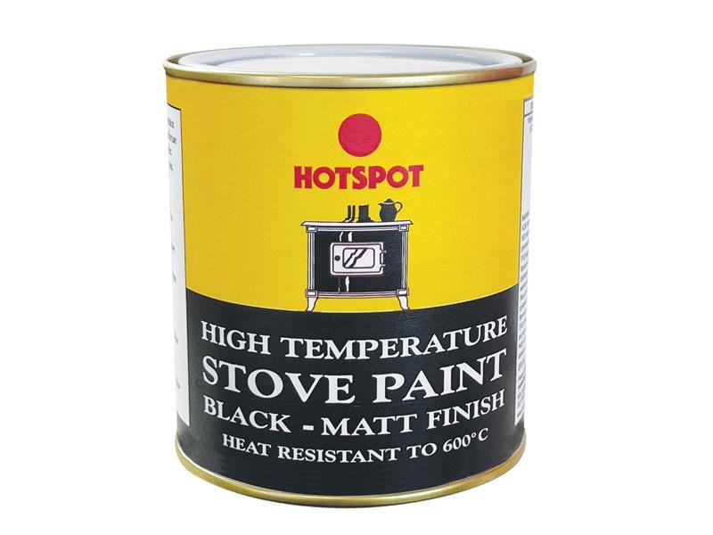 Hotspot Stove Paint Matt Black 500ml Hotspot - Town Tools