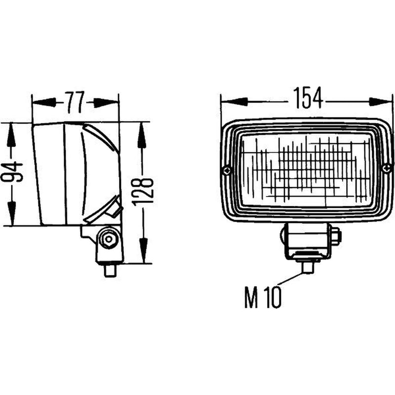 Hella Worklight High fits Fendt Farmer 1987-1996