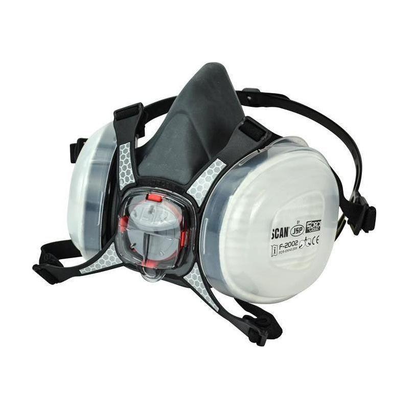 Scan Twin Half Mask Respirator + P2 Dust Filter Cartridges Scan - NN4 Online