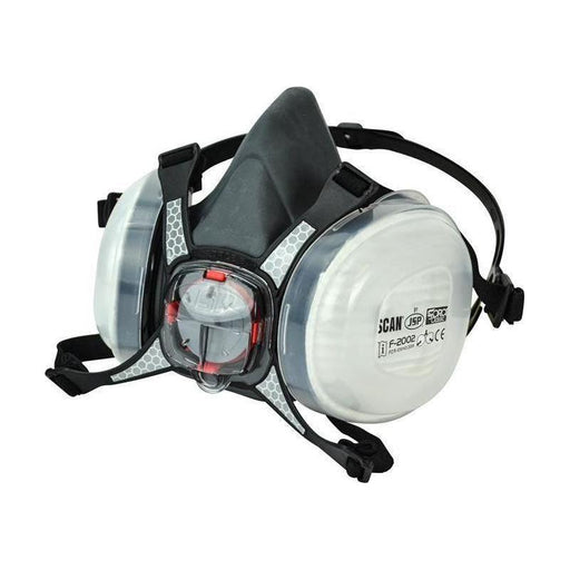 Scan Twin Half Mask Respirator + P2 Dust Filter Cartridges Scan - NN4 Online