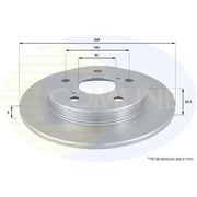 Comline Front & Rear Brake Discs & Pads fits Toyota Corolla 2006-2014 1.8