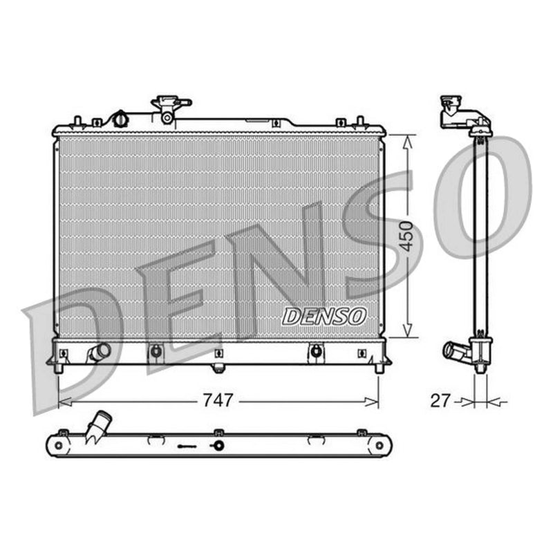 Denso Engine Radiator fits Mazda CX-7 2007-2013 2.2 2.3