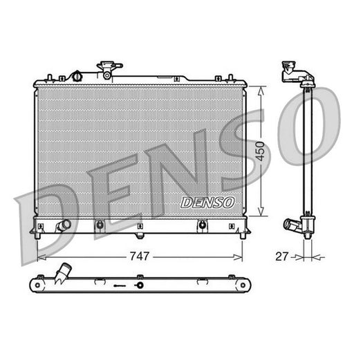 Denso Engine Radiator fits Mazda CX-7 2007-2013 2.2 2.3