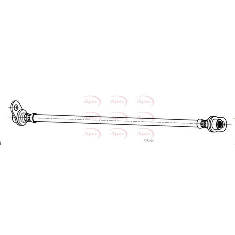 Apec Brake Hydraulic Hose Line Rear Right fits Mitsubishi Asx 2010 on 1.6