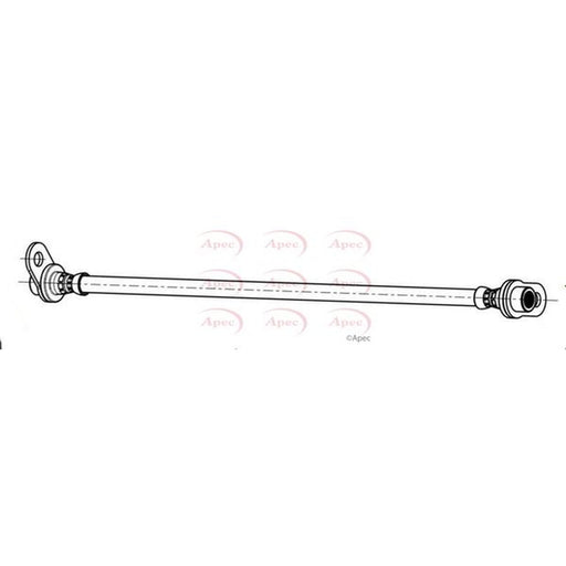 Apec Brake Hydraulic Hose Line Rear Right fits Mitsubishi Asx 2010 on 1.6