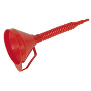 Sealey Funnel with Flexible Spout & Filter Medium160mm F16F Sealey - Dynamic Drive