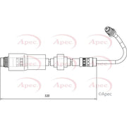 Apec Brake Hydraulic Hose Line Rear Right HOS4120