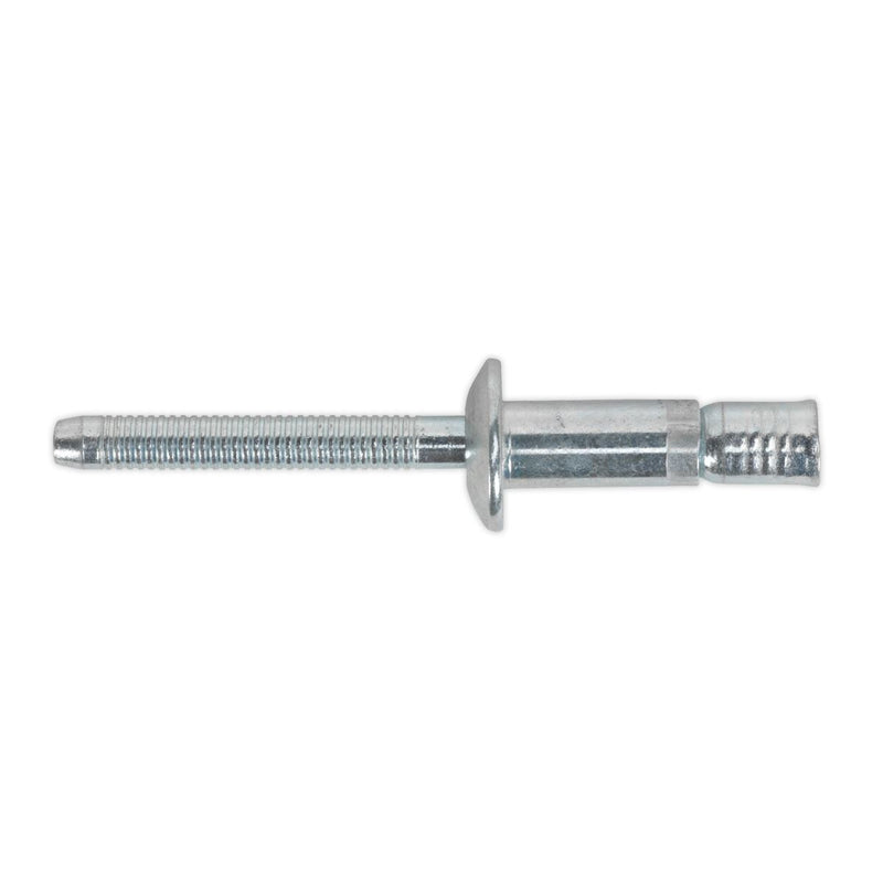 Sealey Steel Structural Rivet Zinc Plated 6.3 x 23mm Pack of 100 MB6323 Sealey - Dynamic Drive