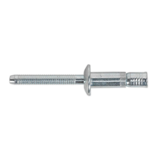 Sealey Steel Structural Rivet Zinc Plated 6.3 x 23mm Pack of 100 MB6323 Sealey - Dynamic Drive