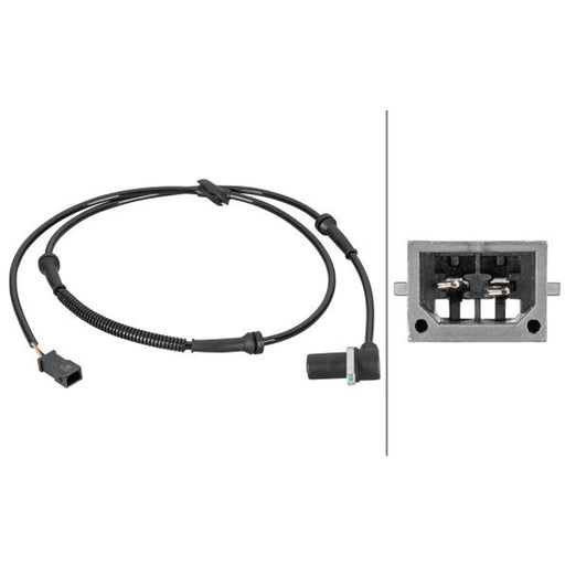 Hella ABS Wheel Speed Sensor Rear Right fits Audi A4 B6 2000-2005