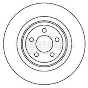 Borg & Beck Front & Rear Brake Discs & Pads fits Chrysler 300C 2005-2012 3.0