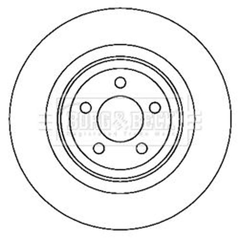 Borg & Beck Front & Rear Brake Discs & Pads fits Chrysler 300C 2005-2012 3.0