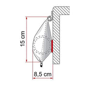 Fiamma Caravanstore Zip Canopy Xl 31M Royal Grey 06771D02R Fiamma - Dynamic Drive